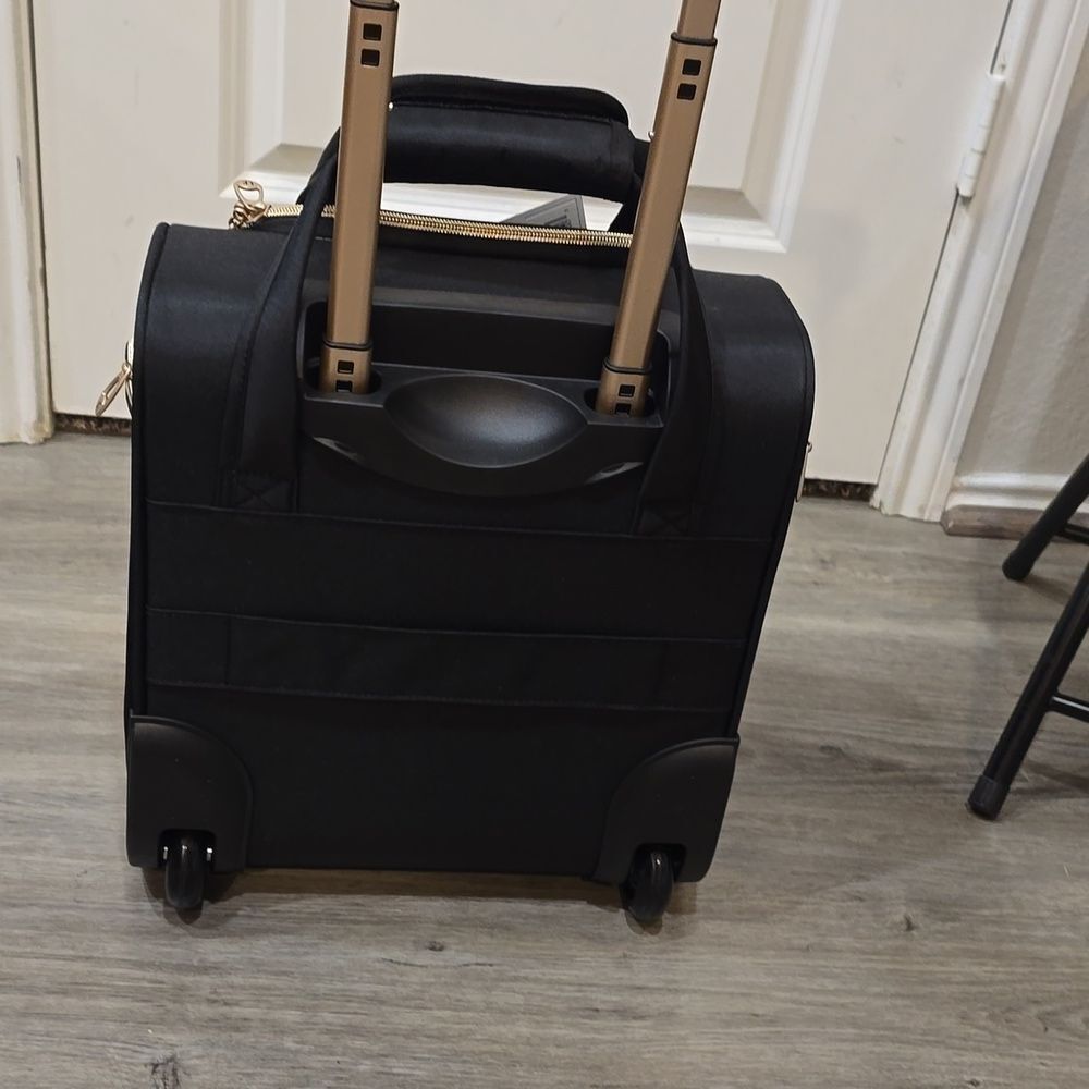 London Fog 14" Vertical Underseat Bag- Black - Picture 5 of 11